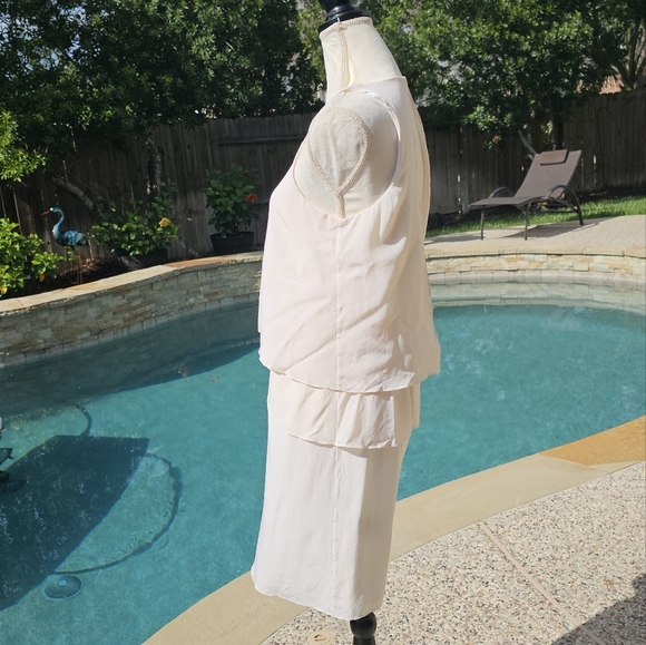 Tibi new york Solid Silk Layered Dress 100% silk 6 - Picture 10 of 15